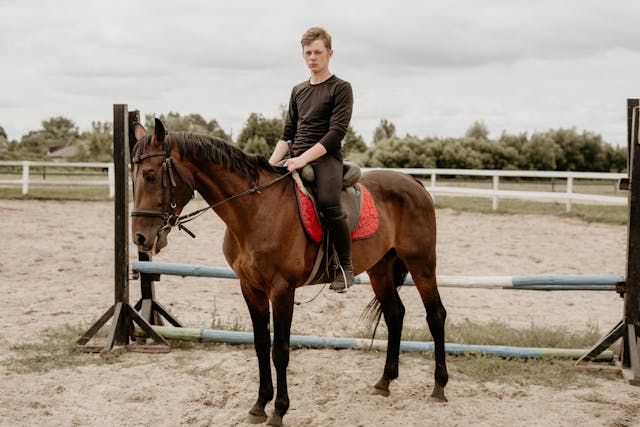 A man riding a horse (Photo: Tima Miroshnichenko)